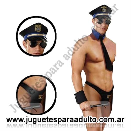 Lencería masculina, , Disfraz masculino de policia sexy