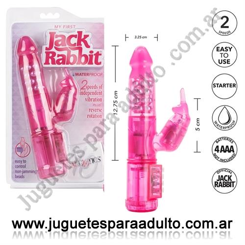 Vibradores, , Jack rabbit vibrador rotativo con estimulador de clitoris