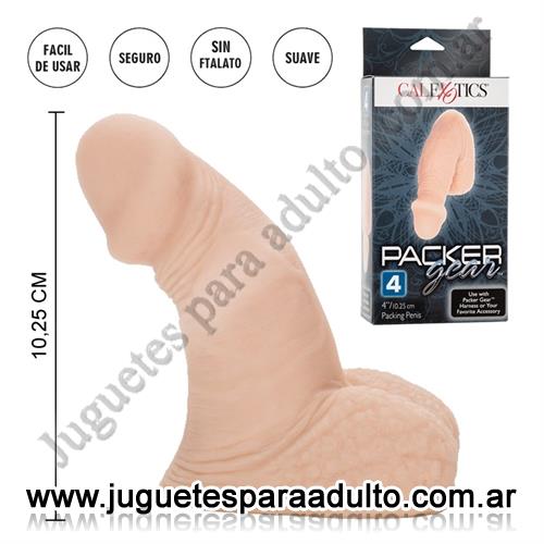 Consoladores, , Packer Gear dildo de 10 cm con testiculos