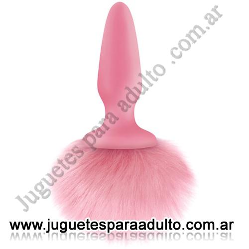 Productos eróticos, , Plug anal con cola de conejo rosa