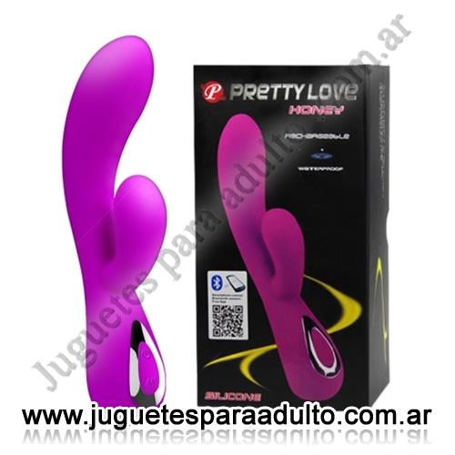 Lencería Erótica Femenina, , Vibrador con estimulador de clitoris carga usb y control bluetooth