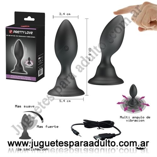 Productos eróticos, , Dilatador anal con vibracion regulable por inclinacion y carga USB