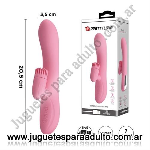 Productos eróticos, , Vibrador estimulador de punto g con masajeador de clitoris rotativo