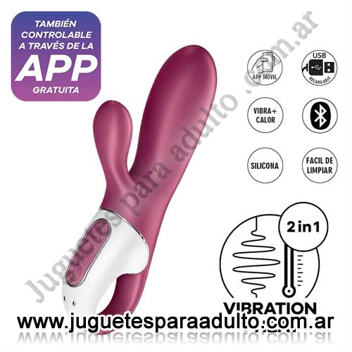 Vibradores, , Hot Bunny estimulador vaginal con calor y control via APP