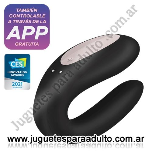 Productos eróticos, , Double Joy Black estimulador para parejas con control via APP