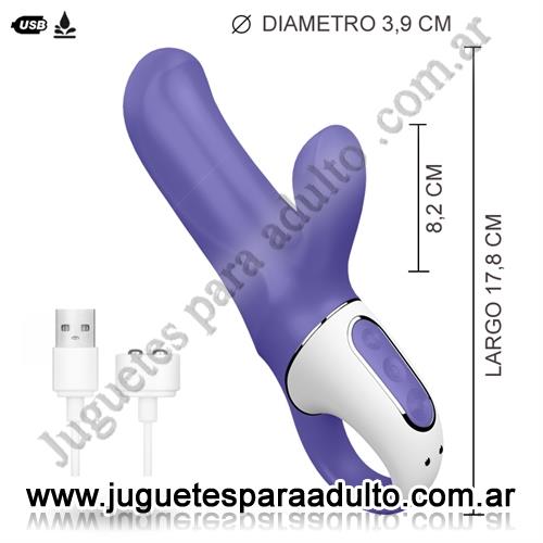 Productos eróticos, , Vibrador estimulador de clitoris con 2 motores y 12 intensidades