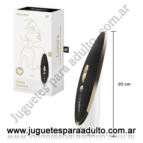 Productos eróticos, , Luxury Haute Couture estimulador de clitoris vibrador con ondas de presion y carga USB