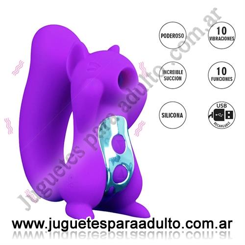 Productos eróticos, , Ursa succionador de clitoris con forma de ardilla, vibracion y carga USB