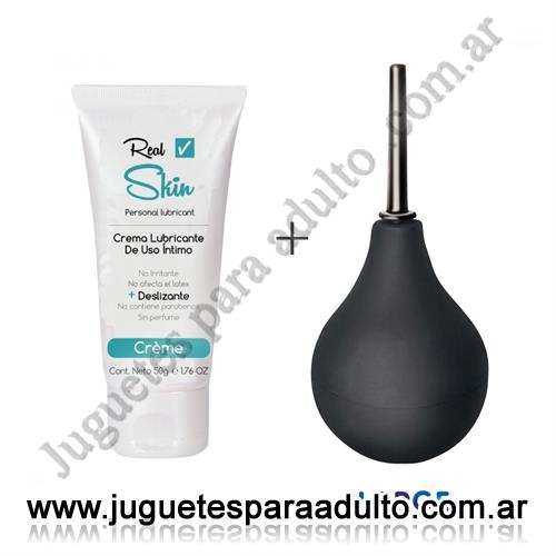 Especificos, Kits, Ducha anal de 150 ml mas crema de regalo