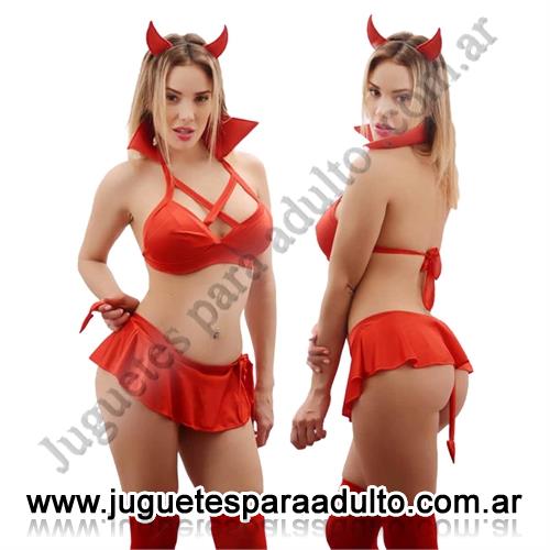 LENCERíA FEMENINA, Conjuntos eroticos, Disfraz de diablita con cola Lencería femenina, Conjuntos eroticos, Disfraz de diablita con cola