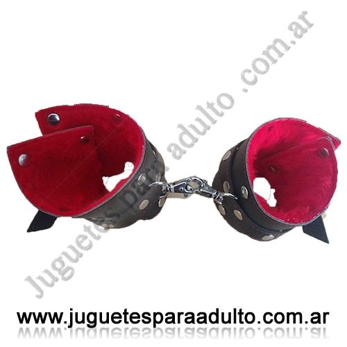 CUEROS ERóTICOS, Esposas de cuero, Esposas inmovilizadoras de cadena larga con peluche Cueros eróticos, Esposas de cuero, Esposas inmovilizadoras de cadena larga con peluche