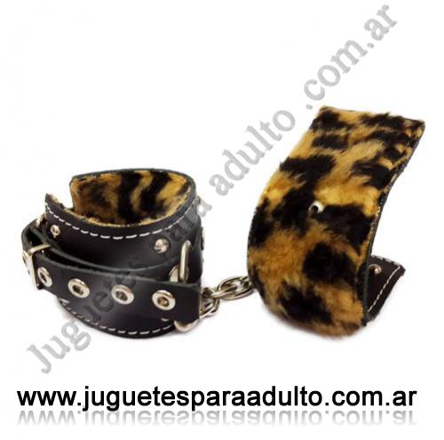 CUEROS ERóTICOS, Esposas de cuero, Esposas Negras Simples Con Mosqueton Y Peluche Animal Print Cueros eróticos, Esposas de cuero, Esposas Negras Simples Con Mosqueton Y Peluche Animal Print