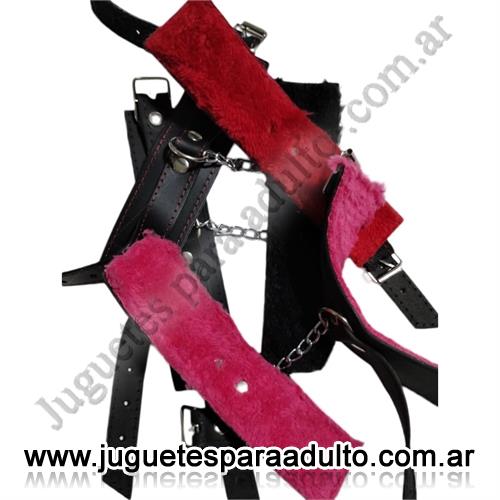 CUEROS ERóTICOS, Esposas de cuero, Esposas de cuero negro con peluche rojo Cueros eróticos, Esposas de cuero, Esposas de cuero negro con peluche rojo
