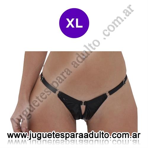 LENCERíA FEMENINA, Lenceria xl, Tanga de Ecocuero con Elástico Ancho para Máximo Confort Lencería femenina, Lenceria xl, Tanga de Ecocuero con Elástico Ancho para Máximo Confort