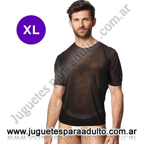 Lencería masculina, Bodys y Remeras, Remera Transparente de Tul para un Look Sexy