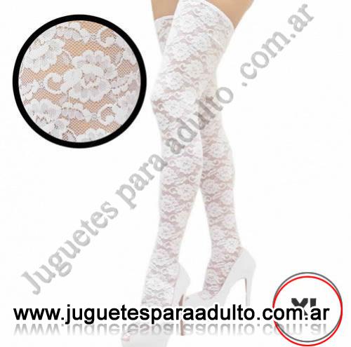 LENCERíA FEMENINA, Medias eroticas, Medias Xl Encaje Blanco Lencería femenina, Medias eroticas, Medias Xl Encaje Blanco