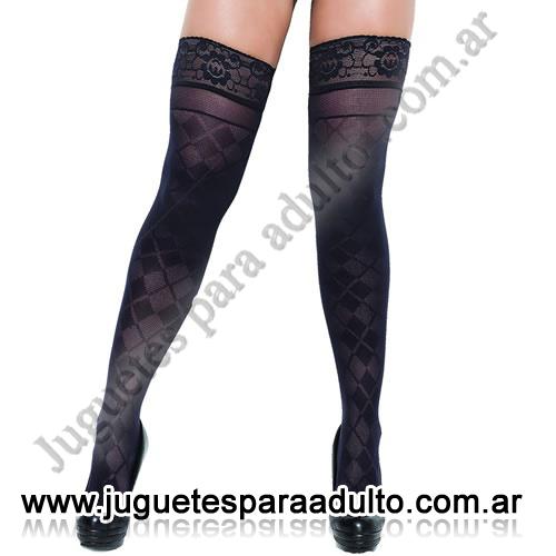 LENCERíA FEMENINA, Medias eroticas, Medias Fantasia con Rombos y Puntillas siliconada Lencería femenina, Medias eroticas, Medias Fantasia con Rombos y Puntillas siliconada