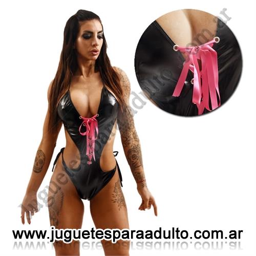 LENCERíA FEMENINA, Bodys eroticos, Body abierto con tiras de color Lencería femenina, Bodys eroticos, Body abierto con tiras de color