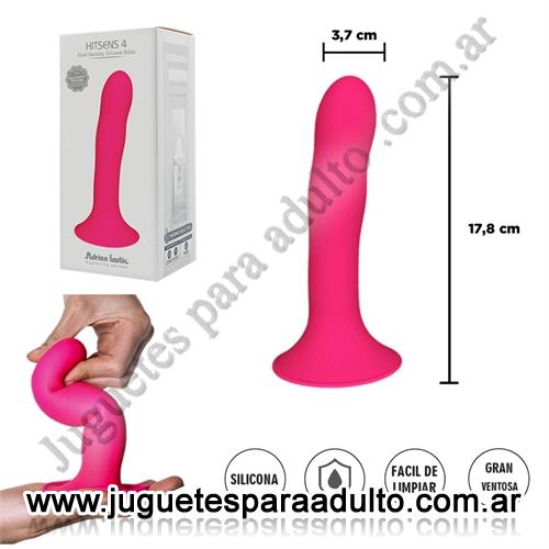 CONSOLADORES, Consoladores sopapa jelly, HITSENS 4 - Dildo de Silicona de Doble Densidad (Color Rosa Fuerte) Consoladores, Consoladores sopapa jelly, HITSENS 4 - Dildo de Silicona de Doble Densidad (Color Rosa Fuerte)