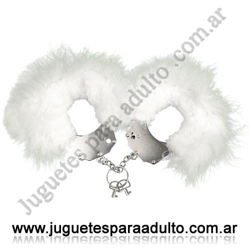 ACCESORIOS, Esposas, Esposas de peluche color blanco Accesorios, Esposas, Esposas de peluche color blanco