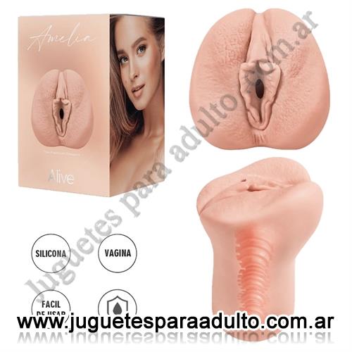 Marcas Importadas, Alive, Amelia Masturbador Super Realista con Vagina en silicona de grado Medico