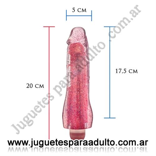VIBRADORES, Vibradores jelly, Vibrador realistico con brillo y varias velocidades Vibradores, Vibradores jelly, Vibrador realistico con brillo y varias velocidades
