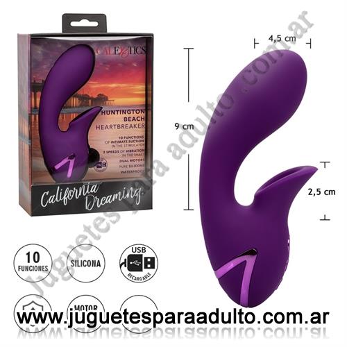 Vibradores, Vibradores con estimulacion, Estimulador con succionador de clitoris y vibrador