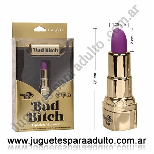Vibradores, Vibradores Usb recargables, Vibrador lápiz labial Bad Bitch con carga USB