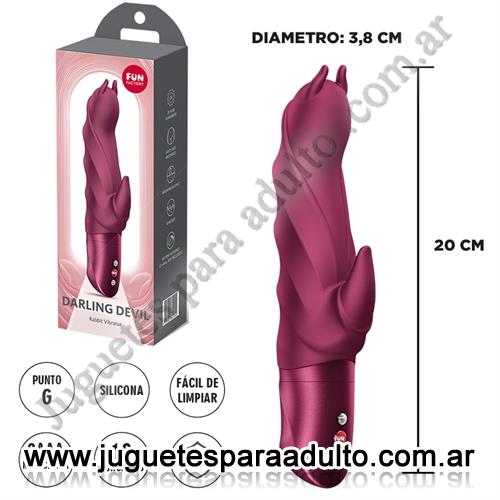 Marcas Importadas, Fun Factory, Darling Devil vibrador para estimulacion de punto G y clitoris