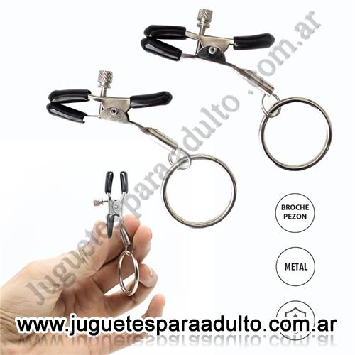 MARCAS IMPORTADAS, Hard Steel, Broche para pezones con anillo Marcas Importadas, Hard Steel, Broche para pezones con anillo