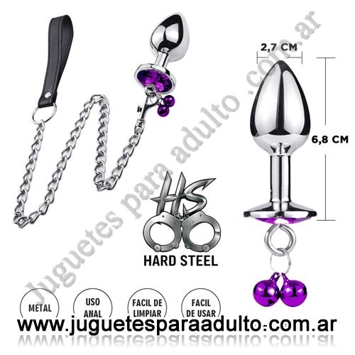 ANALES, Joyas Anales, Joya anal violeta con correa Anales, Joyas Anales, Joya anal violeta con correa