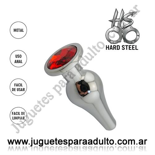 ANALES, Joyas Anales, Plug anal con joya roja medium Anales, Joyas Anales, Plug anal con joya roja medium