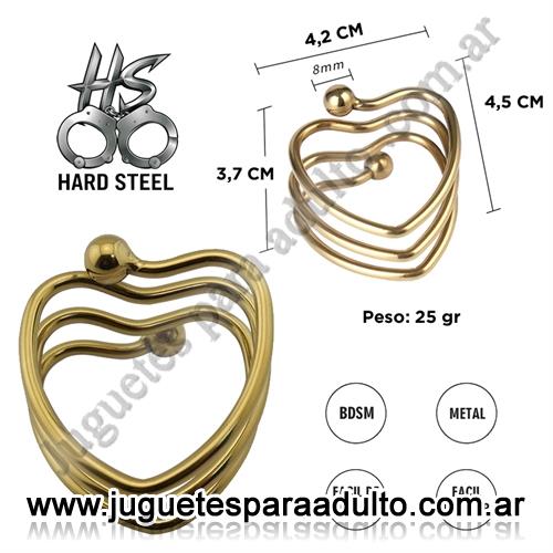 ESPECIFICOS, Anillos sin vibrador, Heart Shape Anillo peneano metalico Especificos, Anillos sin vibrador, Heart Shape Anillo peneano metalico