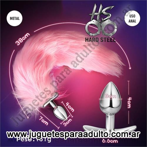 ANALES, Joyas Anales, Plug anal con cola y luz led Anales, Joyas Anales, Plug anal con cola y luz led