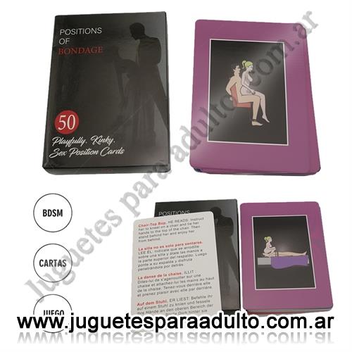 Accesorios, Juegos eroticos, Bondage Juego de naipes 50 cartas