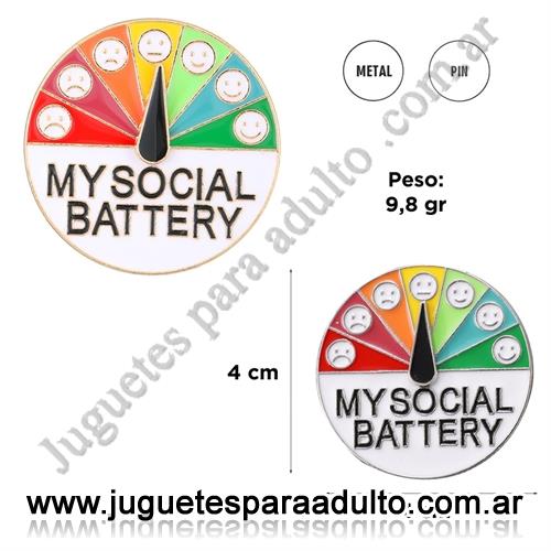 Accesorios, Juegos eroticos, Pin para la ropa Battery Social