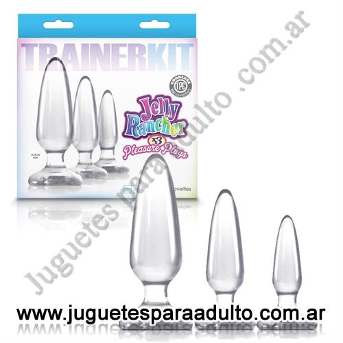 MARCAS IMPORTADAS, NS Novelties, Kit de plugs anales transparentes Marcas Importadas, NS Novelties, Kit de plugs anales transparentes