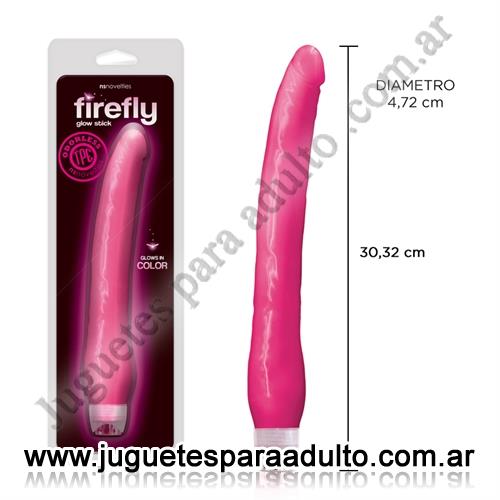 MARCAS IMPORTADAS, NS Novelties, Vibrador fluorescente con suave textura y 30 cm Marcas Importadas, NS Novelties, Vibrador fluorescente con suave textura y 30 cm