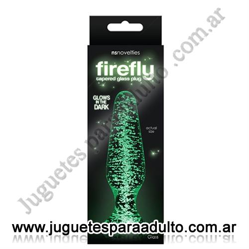 MARCAS IMPORTADAS, NS Novelties, Plug de vidrio recto que brilla en la oscuridad Marcas Importadas, NS Novelties, Plug de vidrio recto que brilla en la oscuridad