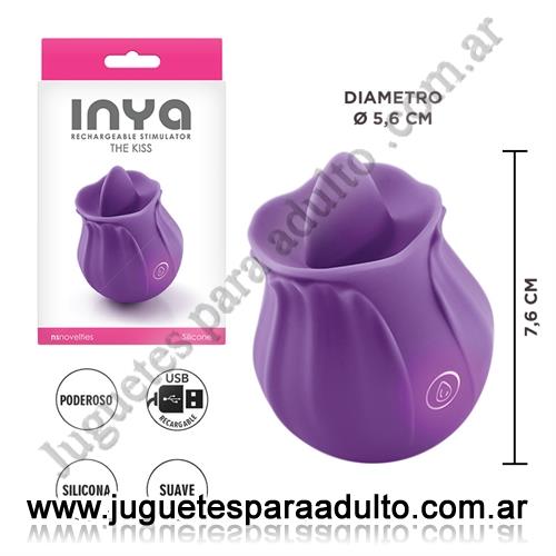 MARCAS IMPORTADAS, NS Novelties, Estimulador femenino Kiss by INYA con carga USB Marcas Importadas, NS Novelties, Estimulador femenino Kiss by INYA con carga USB
