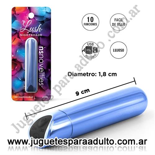 MARCAS IMPORTADAS, NS Novelties, Bala vibradora con 10 modos de vibracion Marcas Importadas, NS Novelties, Bala vibradora con 10 modos de vibracion