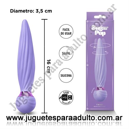 MARCAS IMPORTADAS, NS Novelties, Vibrador con varias velocidades y carga USB Sugar Pop Marcas Importadas, NS Novelties, Vibrador con varias velocidades y carga USB Sugar Pop