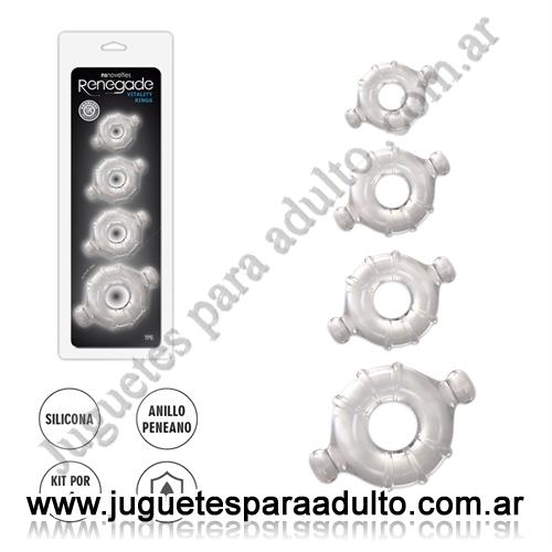 MARCAS IMPORTADAS, NS Novelties, Renegade Vitality Rings: set de anillos flexibles para mayor control y duración Marcas Importadas, NS Novelties, Renegade Vitality Rings: set de anillos flexibles para mayor control y duración