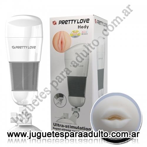 MARCAS IMPORTADAS, Pretty Love, Estimulador masculino con forma de boca y sopapa para adherir a superficies Marcas Importadas, Pretty Love, Estimulador masculino con forma de boca y sopapa para adherir a superficies