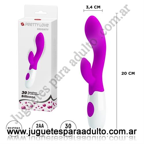 MARCAS IMPORTADAS, Pretty Love, Vibrador de punto G con estimulador de clitoris Marcas Importadas, Pretty Love, Vibrador de punto G con estimulador de clitoris