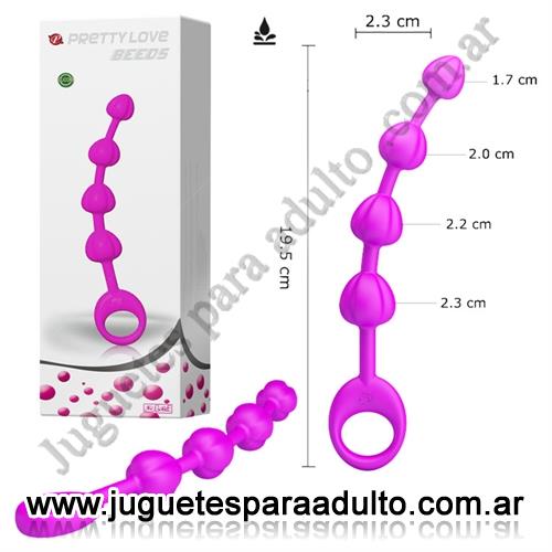 MARCAS IMPORTADAS, Pretty Love, Dilatador anal con bolitas de distinto tamaño Marcas Importadas, Pretty Love, Dilatador anal con bolitas de distinto tamaño