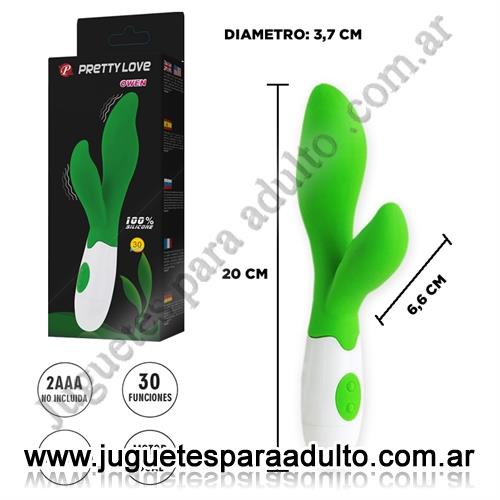 MARCAS IMPORTADAS, Pretty Love, Vibrador con estimulacion clitorial de suave textura Marcas Importadas, Pretty Love, Vibrador con estimulacion clitorial de suave textura