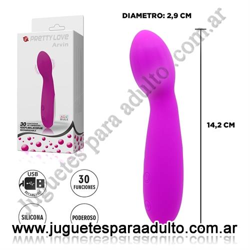 MARCAS IMPORTADAS, Pretty Love, Vibrador de punto G con carga USB Marcas Importadas, Pretty Love, Vibrador de punto G con carga USB