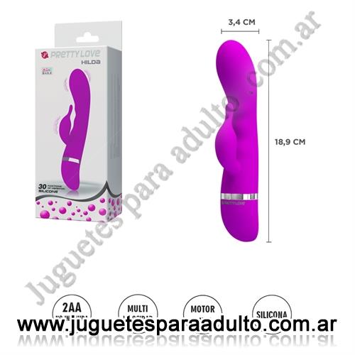 MARCAS IMPORTADAS, Pretty Love, Masajeador de punto G con vibrador de clitoris y 30 funciones Marcas Importadas, Pretty Love, Masajeador de punto G con vibrador de clitoris y 30 funciones