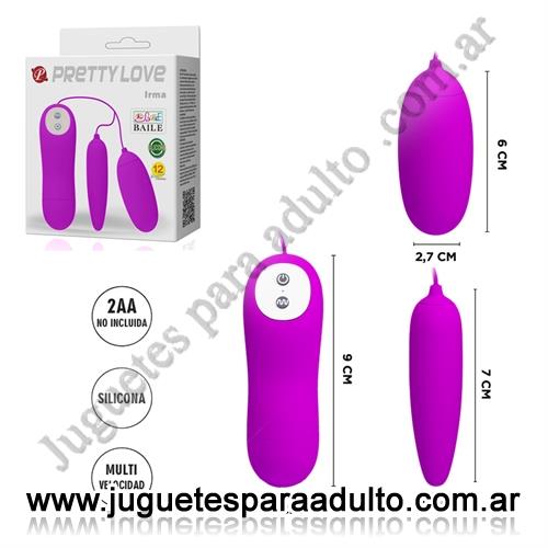 MARCAS IMPORTADAS, Pretty Love, Bala vibradora doble con 30 funciones de vibracion Marcas Importadas, Pretty Love, Bala vibradora doble con 30 funciones de vibracion